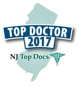 NJ Top Docs Top Doctor 2017 award badge presented to Medicor Cardiology physicians